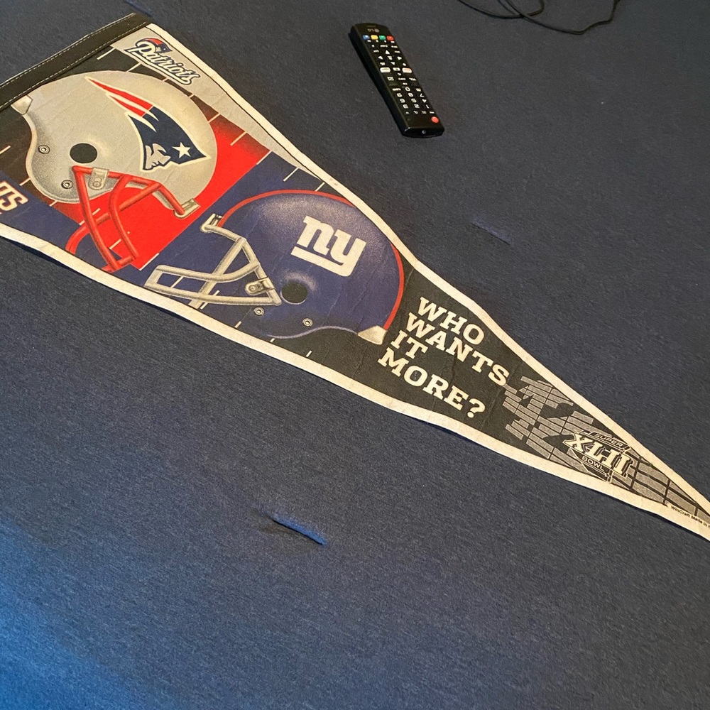 Giants vs. patriots 2007 super bowl banner